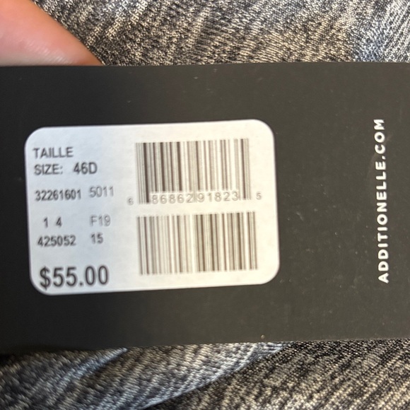 Additionelle Women's Black and Gray Sports Bra - Picture 2 of 2